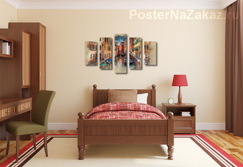 Модульная картина Каналы Венеции