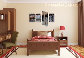 Модульная картина По узким улочкам Гурзуфа