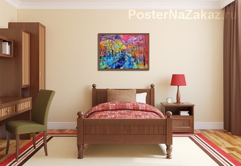 Модульная картина Ночные огни города