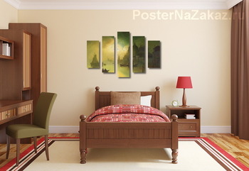 Модульная картина Лунная ночь над Венецией