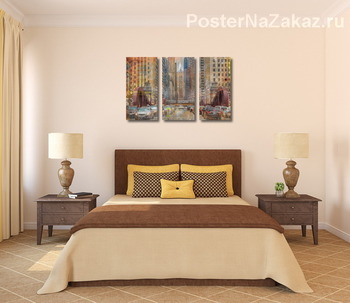 Модульная картина Городская суета Чикаго