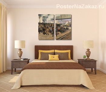 Модульная картина Вокзал Сен-Лазар