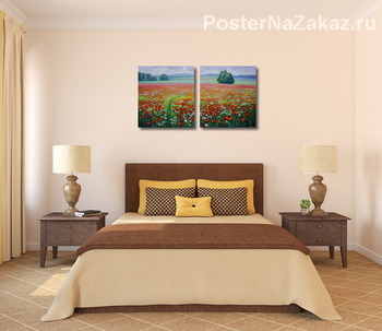 Модульная картина Маки