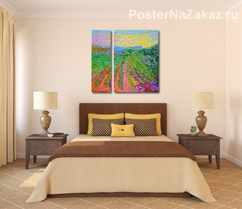 Модульная картина Край солнца.