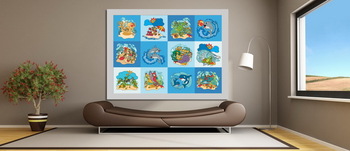 Модульная картина Морские жители