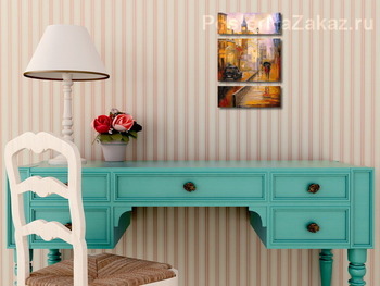 Модульная картина Снег в Лондоне