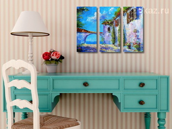 Модульная картина Прованс с видом на море