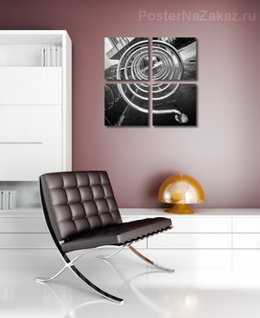 Модульная картина Парковка для велосипедов