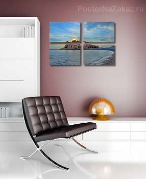 Модульная картина Остров Святой Стефан