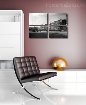 Модульная картина Район Александровского сада и Манежной площади ,в 1914 году