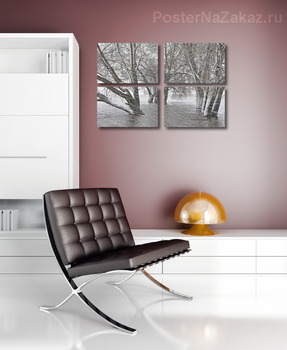 Модульная картина Снежное настроение