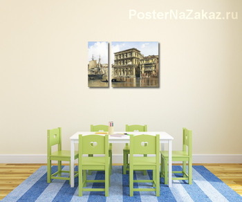 Модульная картина На Гранд-канале, Венеция