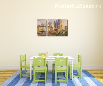 Модульная картина Вид на Нью-Йорк