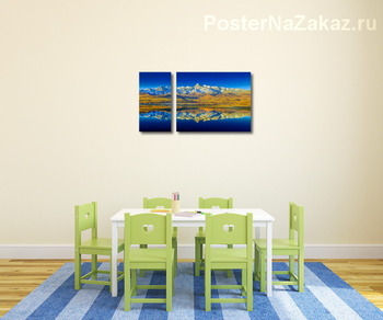 Модульная картина озеро Джангысколь