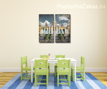 Модульная картина Национальный музей в Барселоне