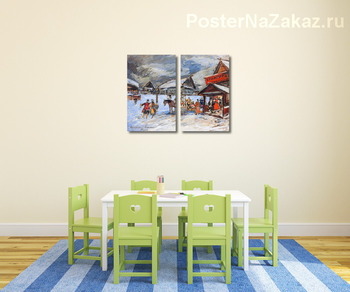 Модульная картина Трактир