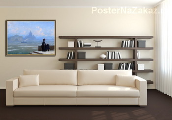 Модульная картина Ледоход на реке Неве в Санкт-Петербурге