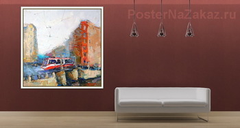 Модульная картина Трамвай 