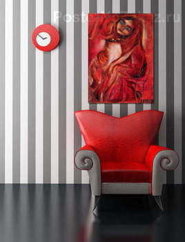 Модульная картина Девочка с котиком