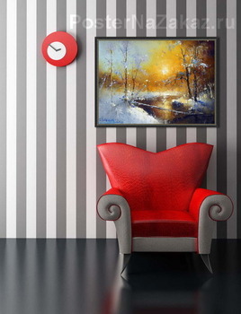 Модульная картина Зимний джаз