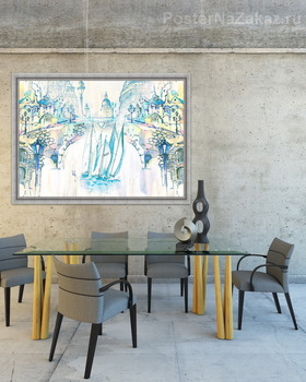 Модульная картина Акварельный мост