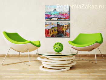 Модульная картина С крыш