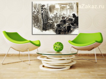 Модульная картина Комната проведения аукциона, 1929