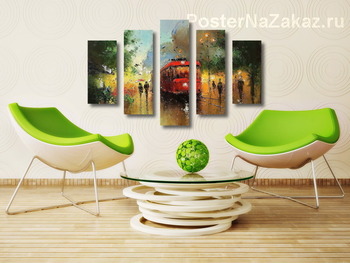 Модульная картина Трамвайный блюз