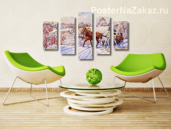 Модульная картина Русский кураж