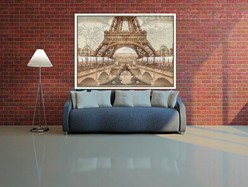 Модульная картина Ретро Париж