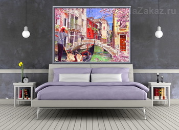 Модульная картина Красочные каналы Венеции