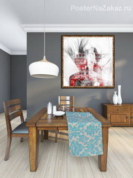 Модульная картина Воскресенские ворота