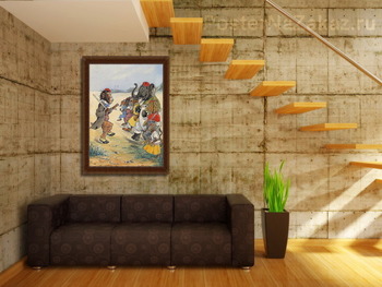 Модульная картина Обучения и упражнения на открытом воздухе