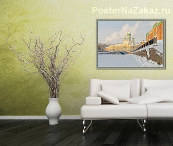 Модульная картина Канал Грибоедова и Исидоровская церковь.