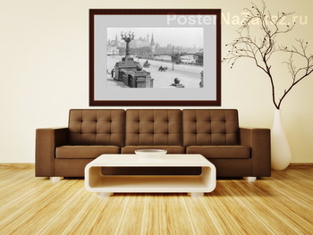 Модульная картина Пречистенская набережная в Москве