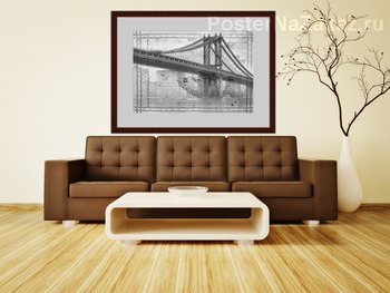 Модульная картина Манхэттенский мост