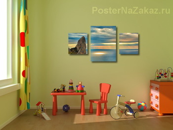 Модульная картина Луч солнца золотого