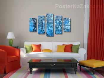 Модульная картина Весенний разлив