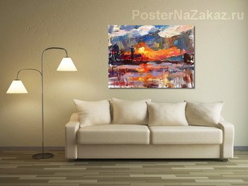 Модульная картина Закат
