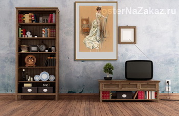 Модульная картина Иллюстрация к обложке журнала, 1909