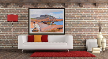 Модульная картина Дети играющие на берегу