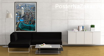 Модульная картина Вид с самого высокого здания в мире «Бурдж-Хали?фа»