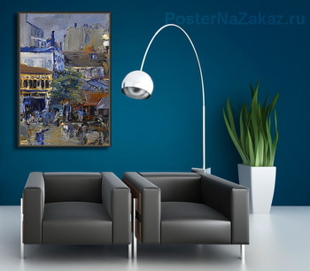 Модульная картина Съемки площади Клиши, 1878