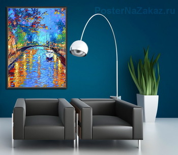 Модульная картина Одинокая яхта