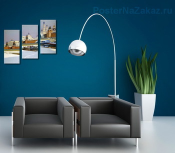 Модульная картина Кремль под снегом