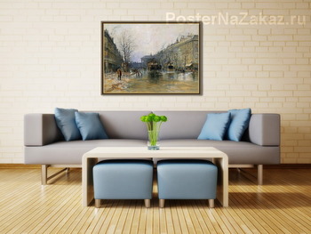 Модульная картина Париж уличная сцена