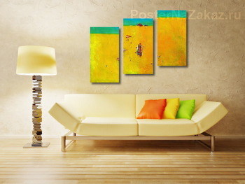 Модульная картина Деревья на берегу