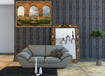 Модульная картина Вид на Рим через арку