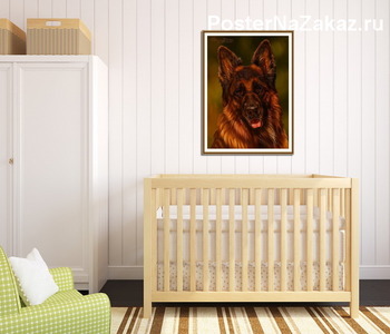 Модульная картина Неметская овчарка