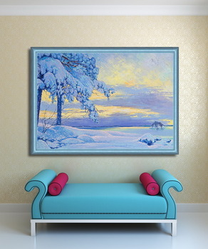 Модульная картина Зимний пейзаж